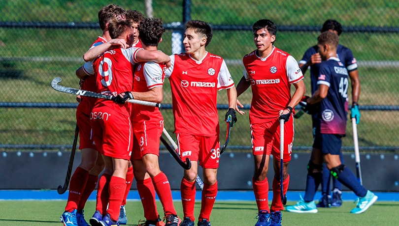 Team Chile de Hockey Césped obtiene doble triunfo en su debut en el Panamericano de Surrey