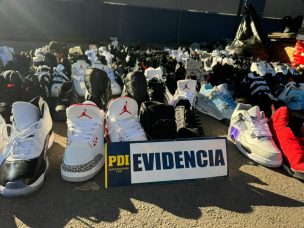 PDI incauta más de 44 millones de pesos en zapatillas y ropa deportiva falsificadas