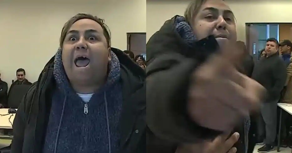 Agresor equipo de Prensa de Canal 13 en Lo Espejo
