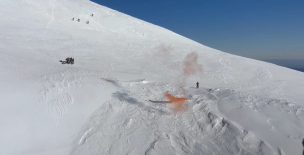 Carabineros rescata a excursionista argentino en el Volcán Llaima