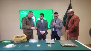 Temuco: Carabineros detiene a colombianos irregulares por tráfico de drogas avaluadas en 70 millones de pesos