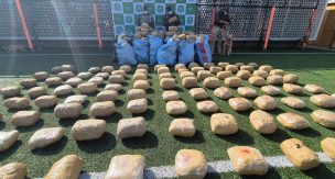 Carabineros encuentran marihuana avaluada en 2 mil millones de pesos oculta en el desierto