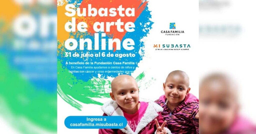 Del lienzo al corazón: Subasta de arte online apoya a niños con cáncer de Fundación Casa Familia