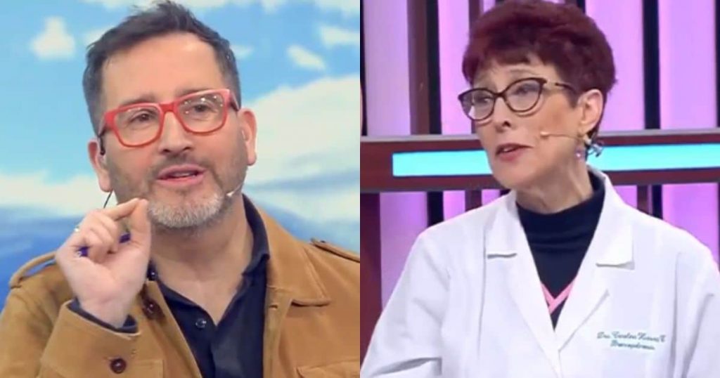 El hilarante lapsus de Eduardo Fuentes con la doctora Carolina Herrera: “Te las llevo contadas”