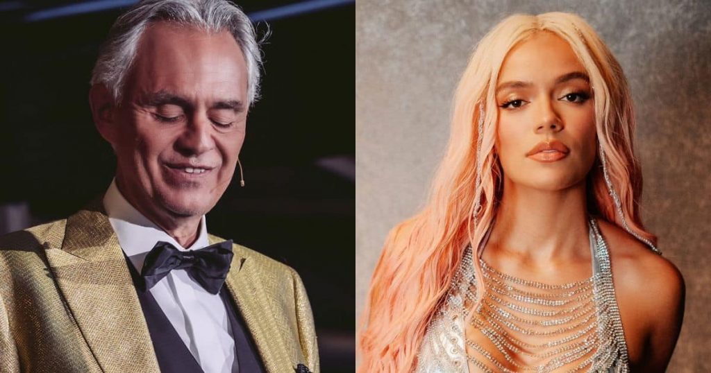 Andrea Bocelli y Karol G sorprenden con su inesperada colaboración en “Vivo por Ella”