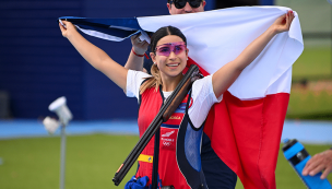 El emotivo mensaje de los deportistas del Team Chile a Francisca Crovetto tras su oro en París 2024