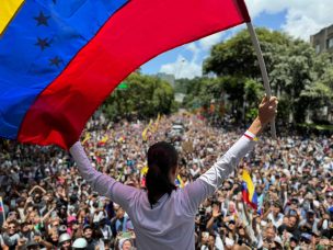 Protestas en Caracas: María Corina Machado encabeza manifestación contra Maduro