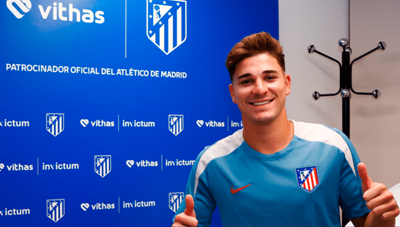 “La Araña es rojiblanca”: Atlético de Madrid anuncia a Julián Álvarez como su nuevo refuerzo