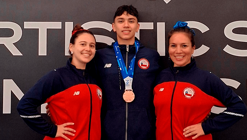 Nicolás Campos logra un histórico bronce en el Mundial Junior de natación artística