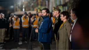 Boric encabezó inicio de los operativos de seguridad en la RM: 