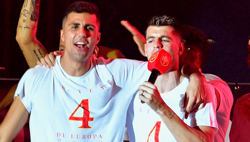 UEFA sanciona a Morata y Rodri por las celebraciones del título en la Eurocopa