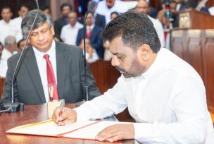 Líder marxista Anura Kumara asume como presidente de Sri Lanka