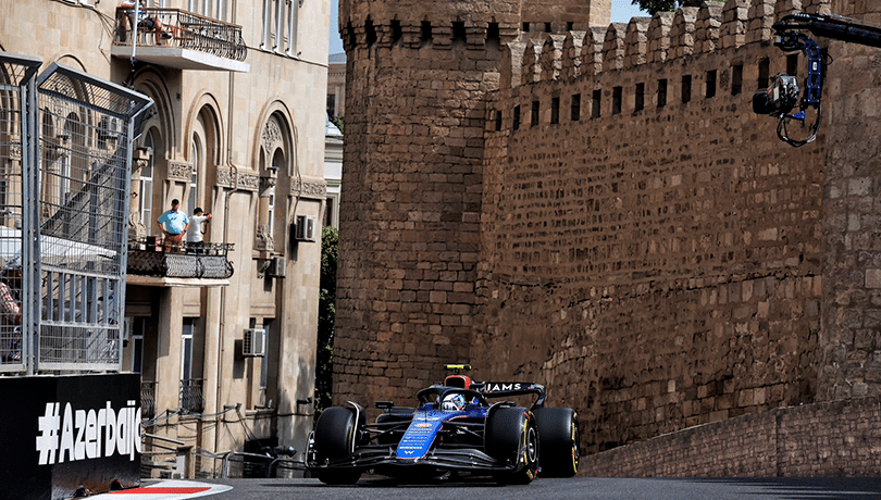 Franco Colapinto pierde el control y choca en las prácticas del GP de Azerbaiyán