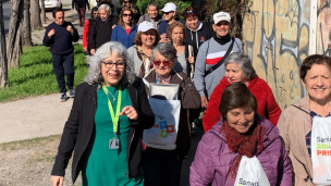 Inauguran primera ruta de caminata para personas mayores en el Gran Santiago