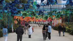 Para los amantes de la naturaleza: Jardín aéreo con más de 400 flores da la bienvenida a la primavera