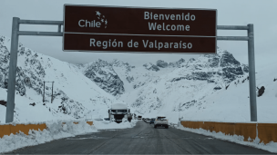 Anuncian cierre del paso Los Libertadores para este jueves por 