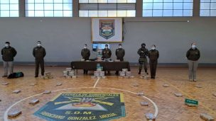 Carabineros desarticula banda de narcotráfico: Incautan 248 kg de droga