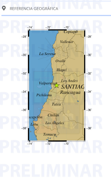 Sismo se percibe en la zona centro del país