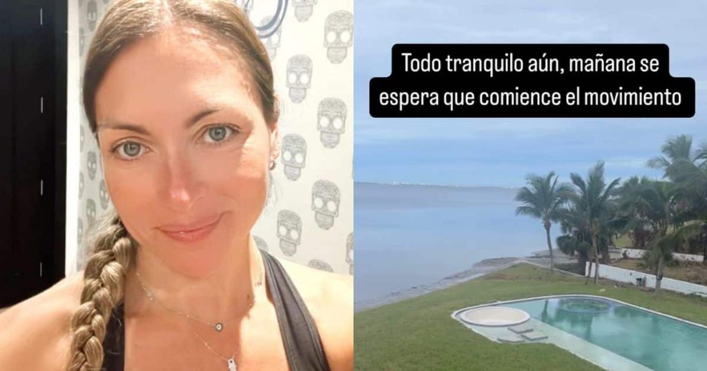 Paula Pavic no evacuará y enfrentará huracán Milton en Estados Unidos: “La verdad tengo cero miedo”