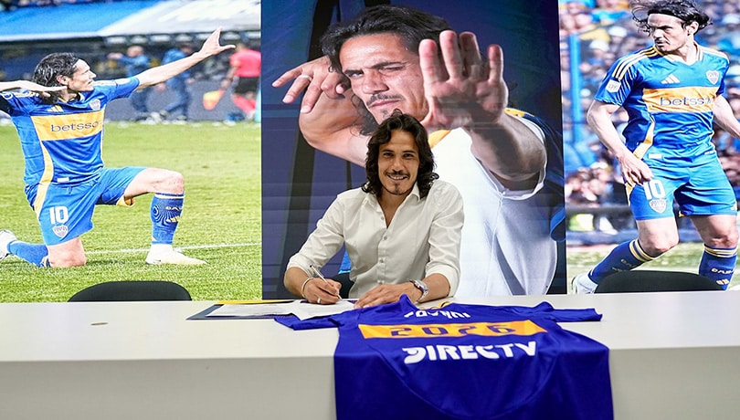 Boca Juniors anuncia la renovación de Edinson Cavani