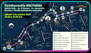 CicloRecreoVía Nocturna: Este sábado 5 octubre podrás subir tu bicicleta al Metro