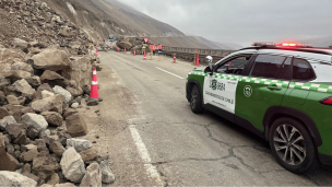 Región de Arica: Continúa interrumpido el tránsito en Ruta 5 Norte tras nuevo derrumbe en cuesta Chinchorro