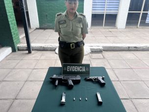 Carabineros detienen a tres sujetos por secuestro y porte ilegal de armas en San Bernardo