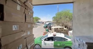 Carabineros incauta casi 55 mil cajetillas de cigarrillos de contrabando en la Ruta 5 Norte