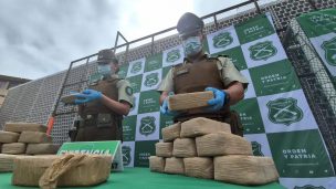 Carabineros incauta más de 500 mil dosis de droga en Antofagasta y detiene a tres involucrados