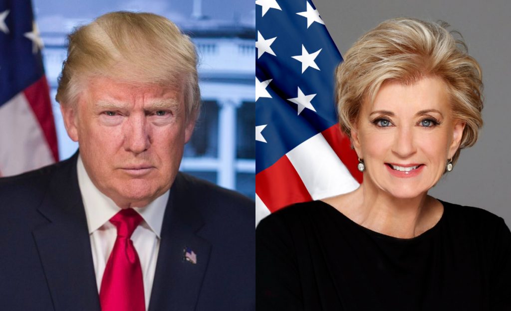 Trump nombra a Linda McMahon, exejecutiva de la WWE, como secretaria de Educación