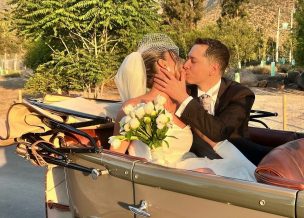 "Just married": Karol Lucero y Fran Virgilio celebraron su matrimonio religioso