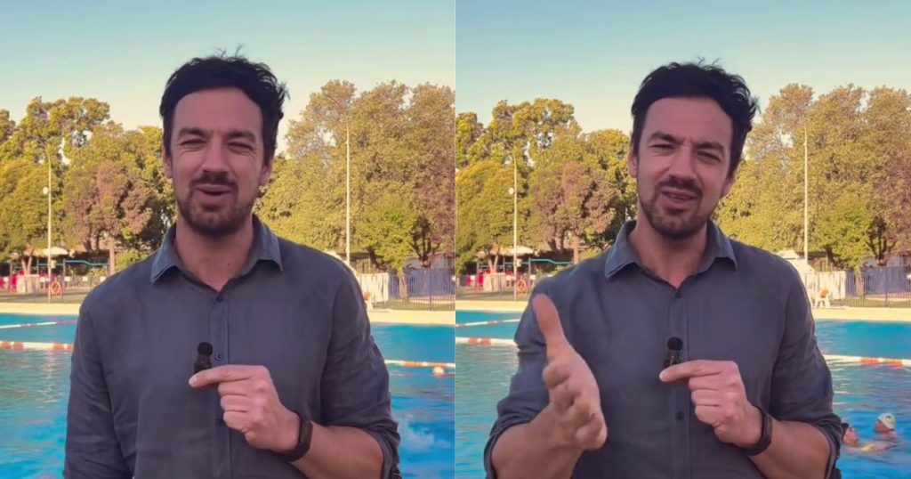 “¿Y el traje de baño?” Alcalde Vodanovic causa revuelo en redes con inauguración de piscinas en Maipú