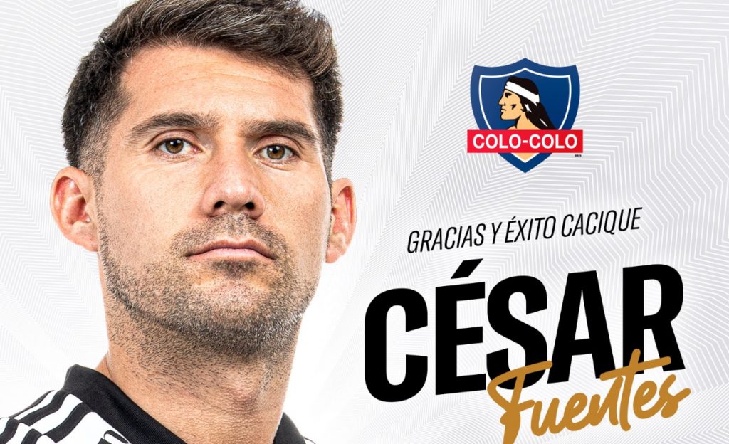 Ya tiene nuevo club: Colo-Colo anuncia salida de César Fuentes tras cinco años