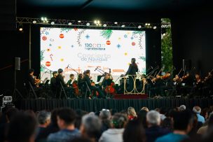 Orquesta de Cámara del Municipal de Santiago realizó concierto de Navidad para 1200 niños de la Protectora de la Infancia