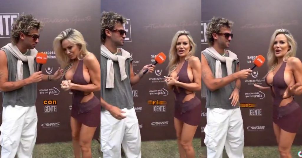 Luciana Salazar vive momento incómodo con reconocido notero : “¿Te gusta andar con poca ropa?”