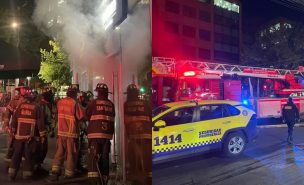 Incendio en estacionamiento subterráneo de Providencia deja un fallecido y varios intoxicados