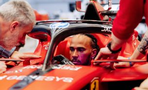 Lewis Hamilton tuvo accidente con su Ferrari en test de pretemporada