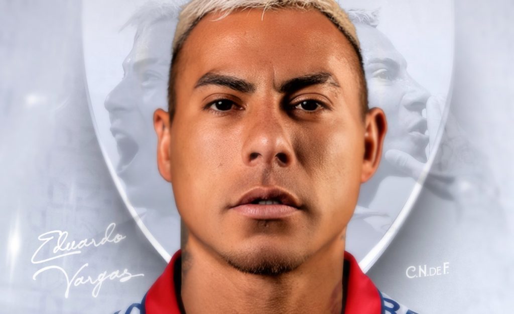 Oficial: Eduardo Vargas es presentado en Nacional de Uruguay