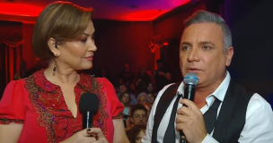 Javiera Contador le realizó un inesperado comentario a Luis Jara en los Premios Caleuche: