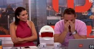 “¿Te pondrías We...?”: La pregunta en vivo de Chantal Aguilar a Francesco Gazzella que generó risas en el noticiero