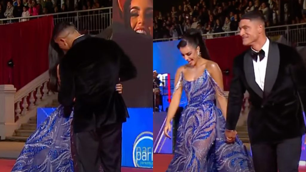 Juntos pero no revueltos: Emilia Dides y Sammis Reyes confirmaron su relación en la Gala de Viña