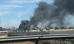 Incendio en fábrica de San Joaquín