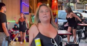 Denisse Campos perdió el control en bar: Insultó, escupió y golpeó a garzones