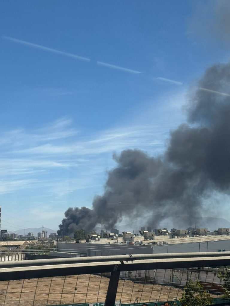 Incendio en fábrica de San Joaquín