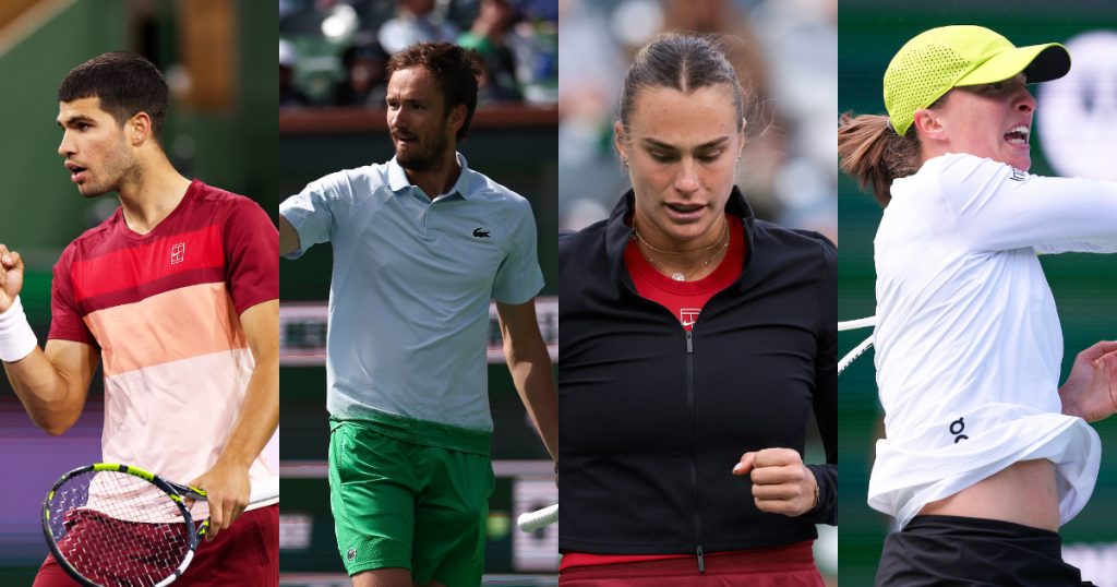 Listas las semifinales masculinas y femeninas de Indian Wells