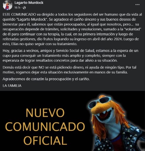 Comunicado Lagarto Murdock