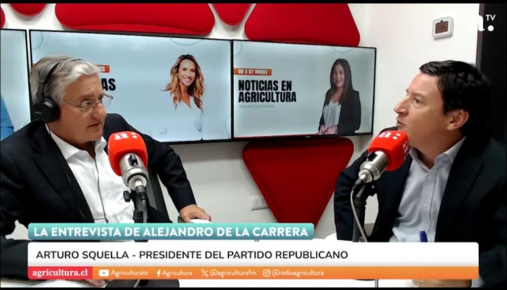 “La Entrevista de Alejandro de la Carrera” Partido Republicano presenta ambicioso plan de seguridad inspirado en el modelo de El Salvador