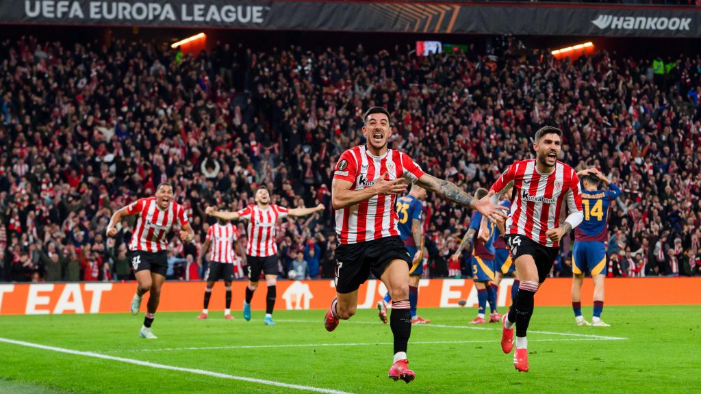 El Athletic de Bilbao remonta para eliminar a la Roma y meterse en cuartos de la Europa League