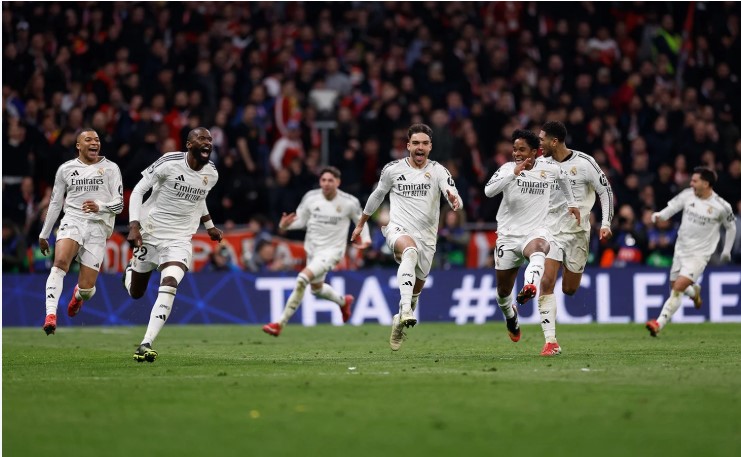 Real Madrid avanza a cuartos de la Champions League con dramático triunfo por penales ante el Atlético