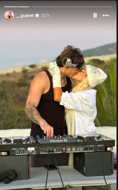 Historia de Instagram de Guarén junto a Solabarrieta